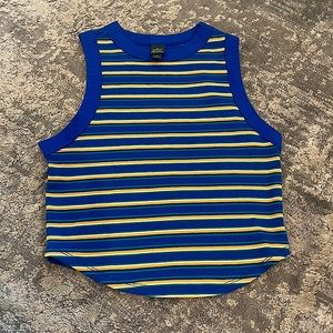 wild fable blue and orange tank top